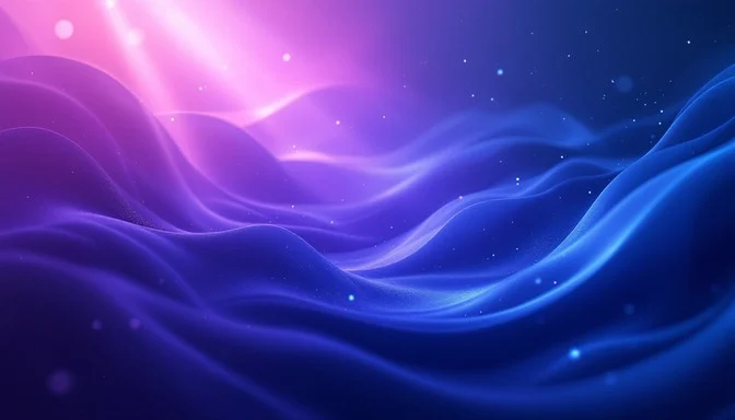 Soft layered ripple waves in lavender and warm tones against a deep background, evoking a calm, still evening atmosphere